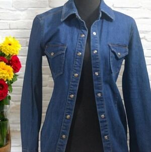 Kendall and Kylie Denim Jean Jacket or Mini Dress Size Small